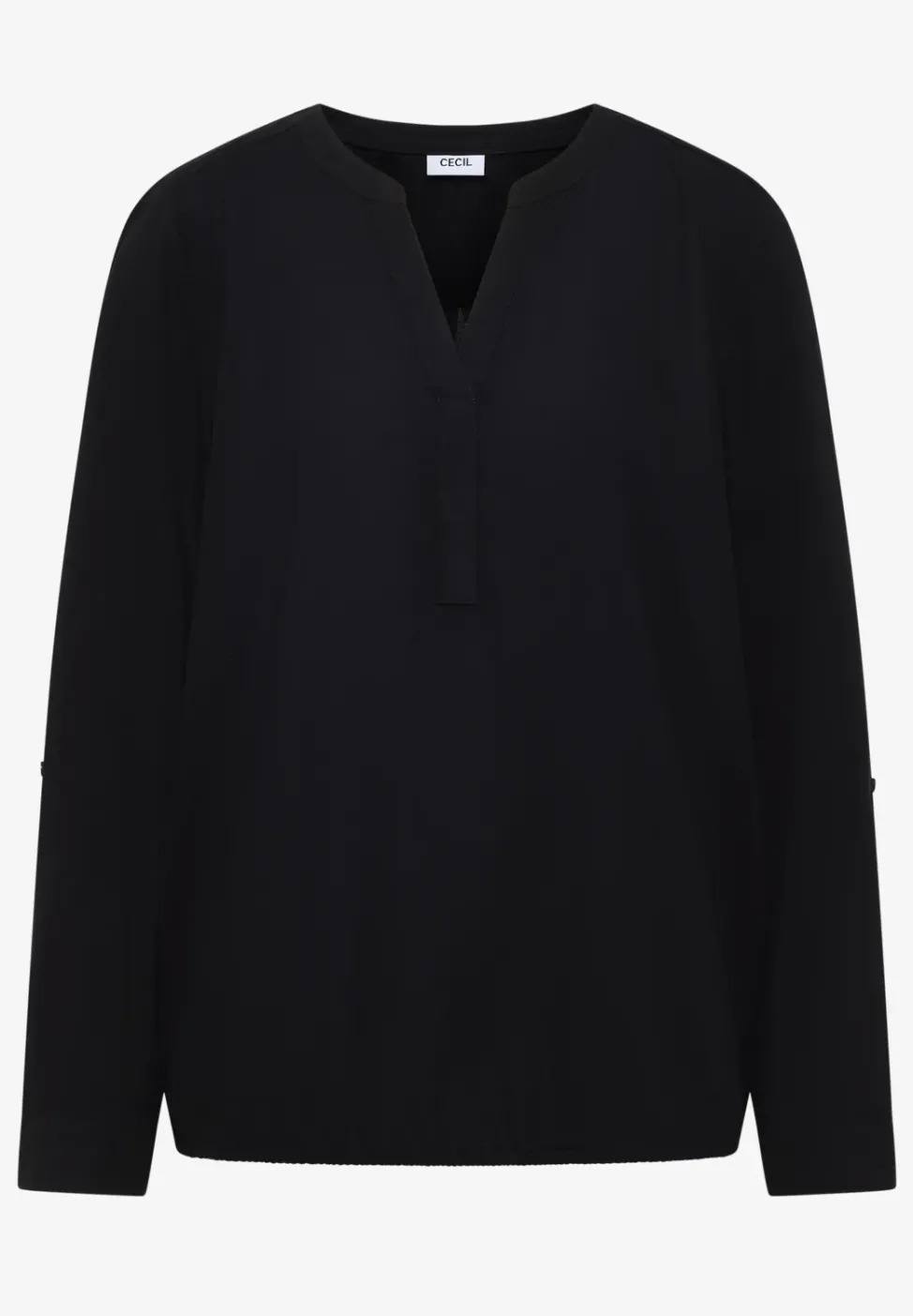 Bluse in Unifarbe