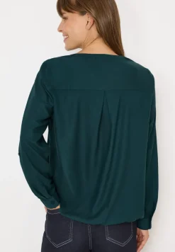 Bluse in Unifarbe