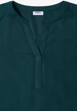 Bluse in Unifarbe