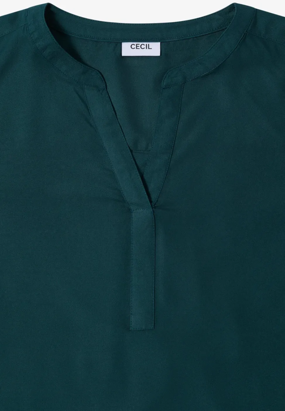 Bluse in Unifarbe