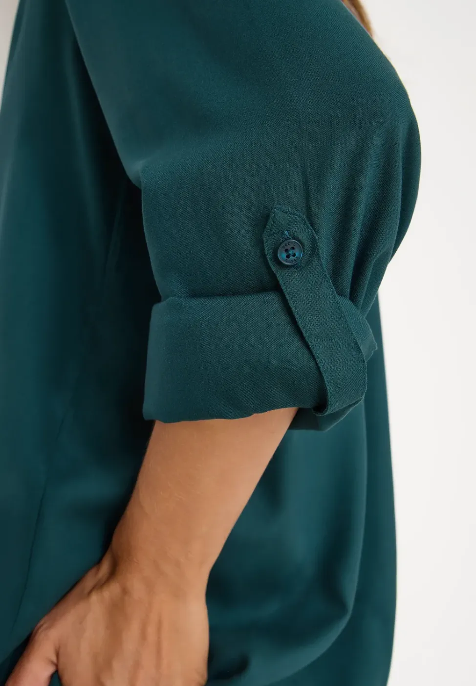 Bluse in Unifarbe
