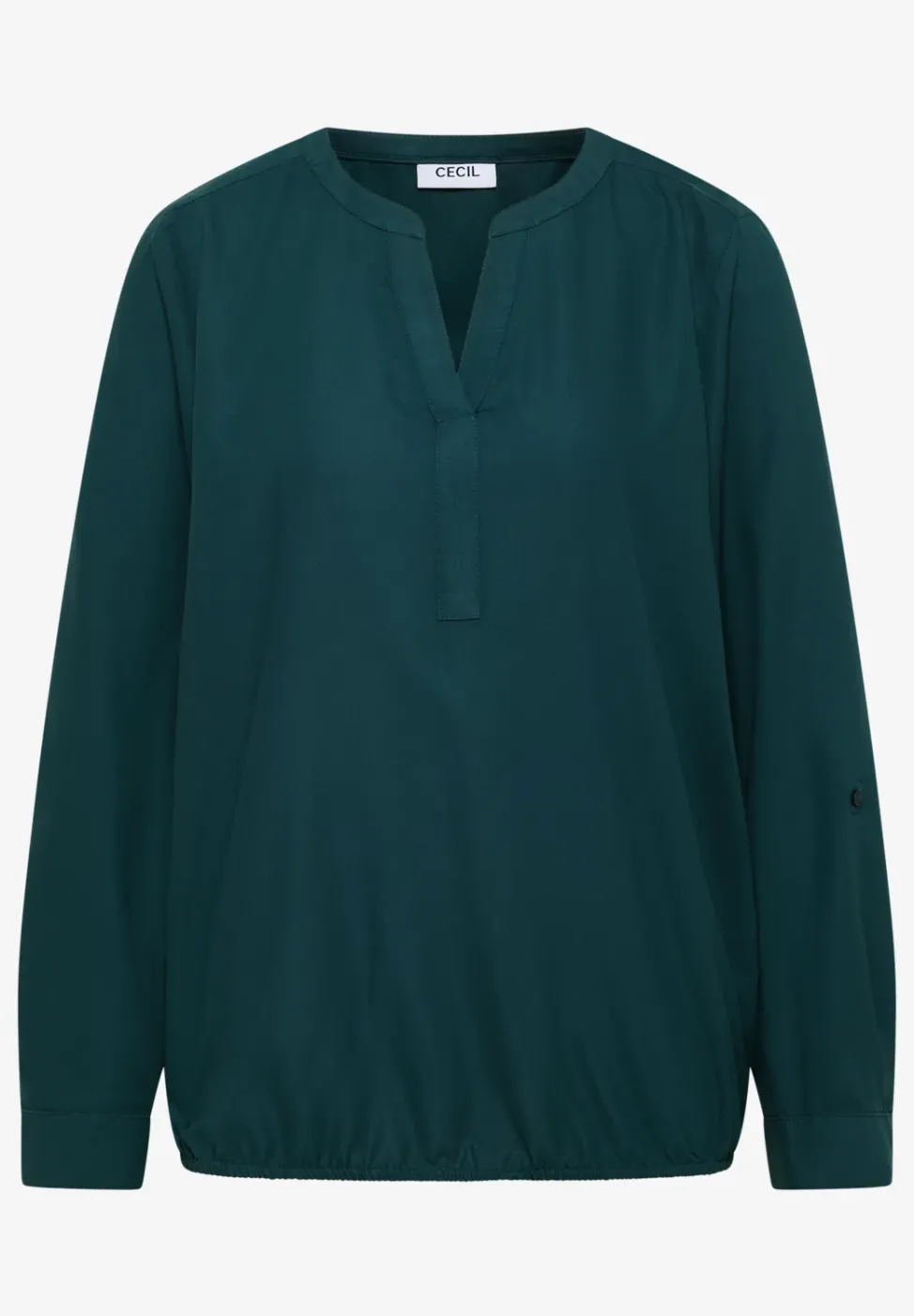 Bluse in Unifarbe