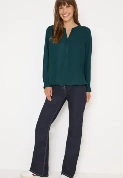 Bluse in Unifarbe