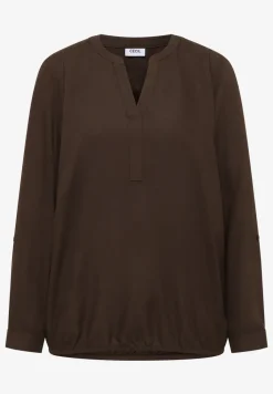 Bluse in Unifarbe