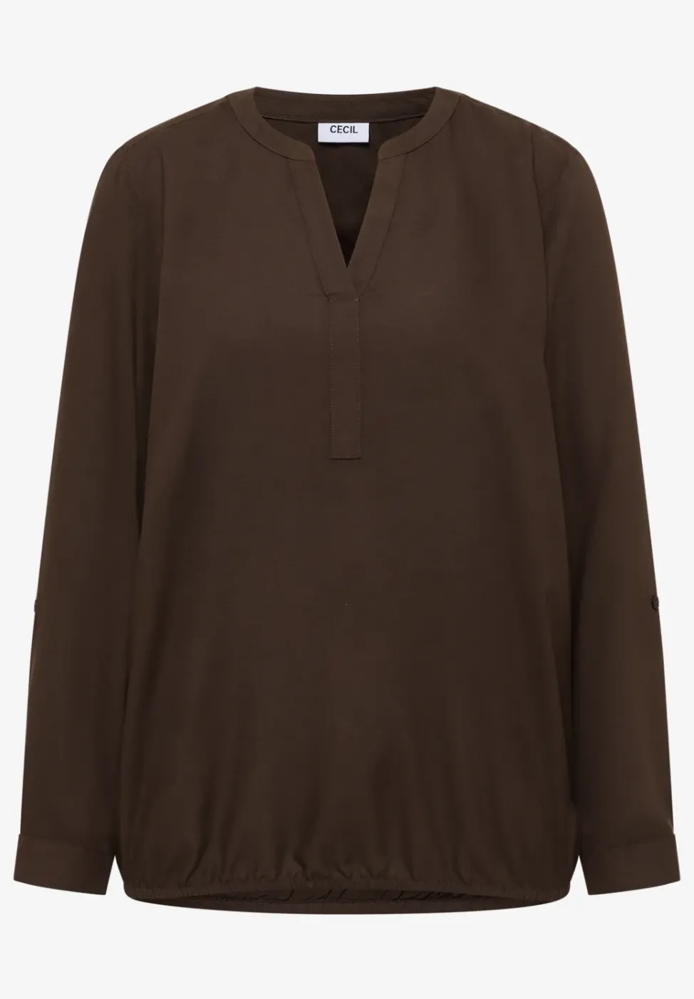 Bluse in Unifarbe