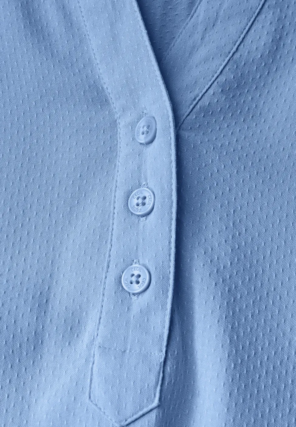 Bluse in Unifarbe