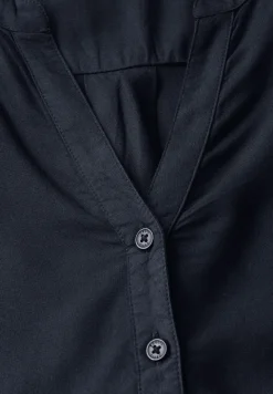 Bluse in Unifarbe