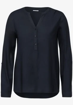 Bluse in Unifarbe