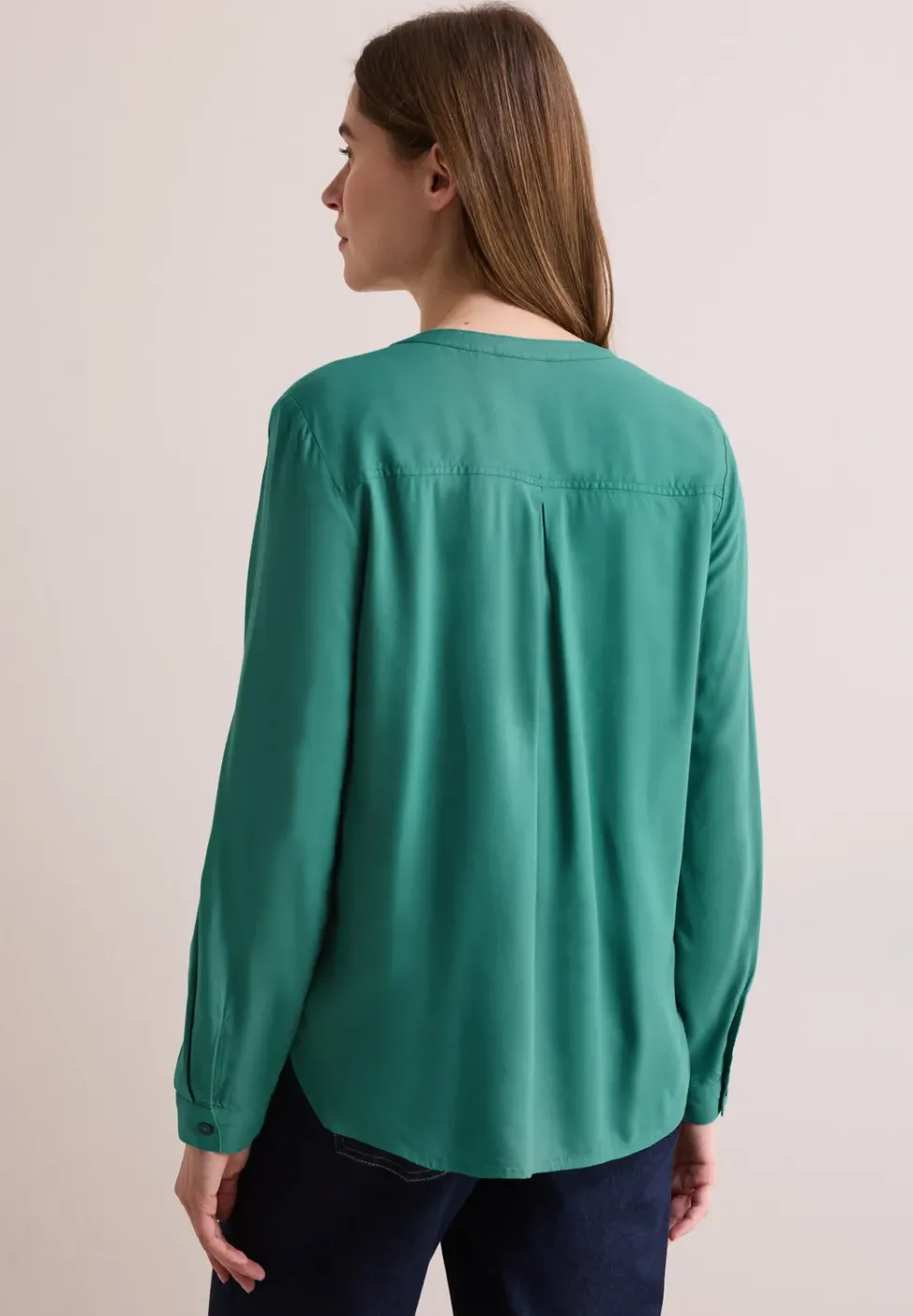 Bluse in Unifarbe