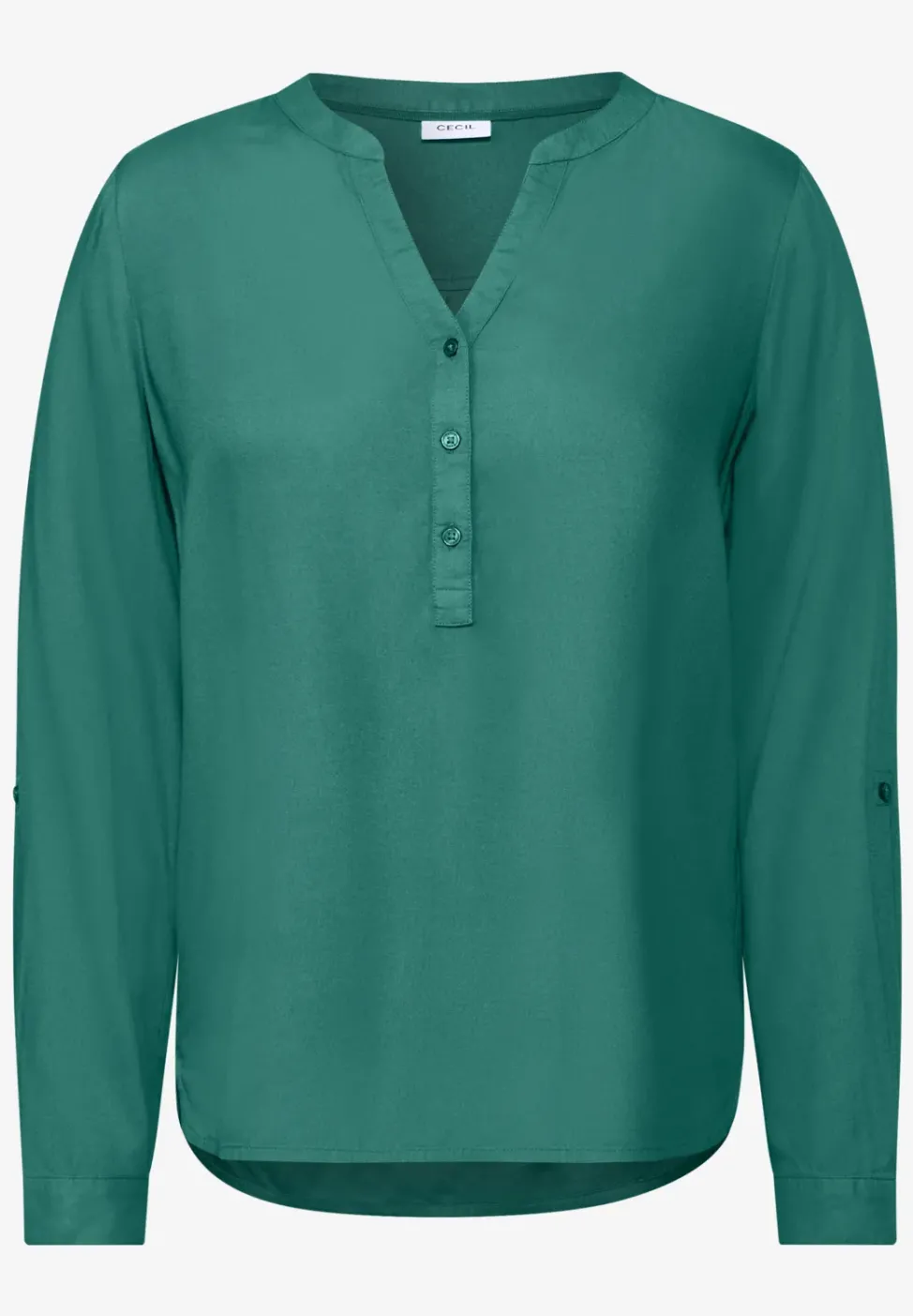 Bluse in Unifarbe