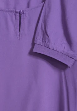 Bluse in Unifarbe