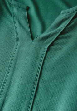 Bluse in Unifarbe