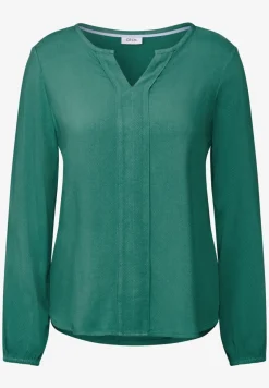 Bluse in Unifarbe