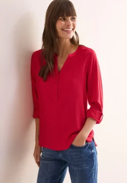 Bluse in Unifarbe