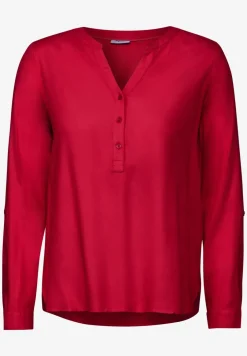Bluse in Unifarbe