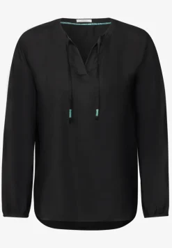 Bluse in Unifarbe