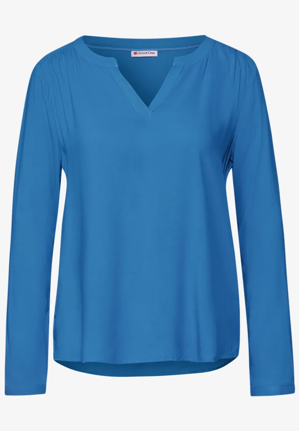 Bluse in Unifarbe