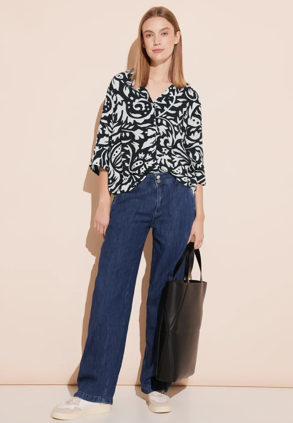 Bluse mit 3/4 Arm