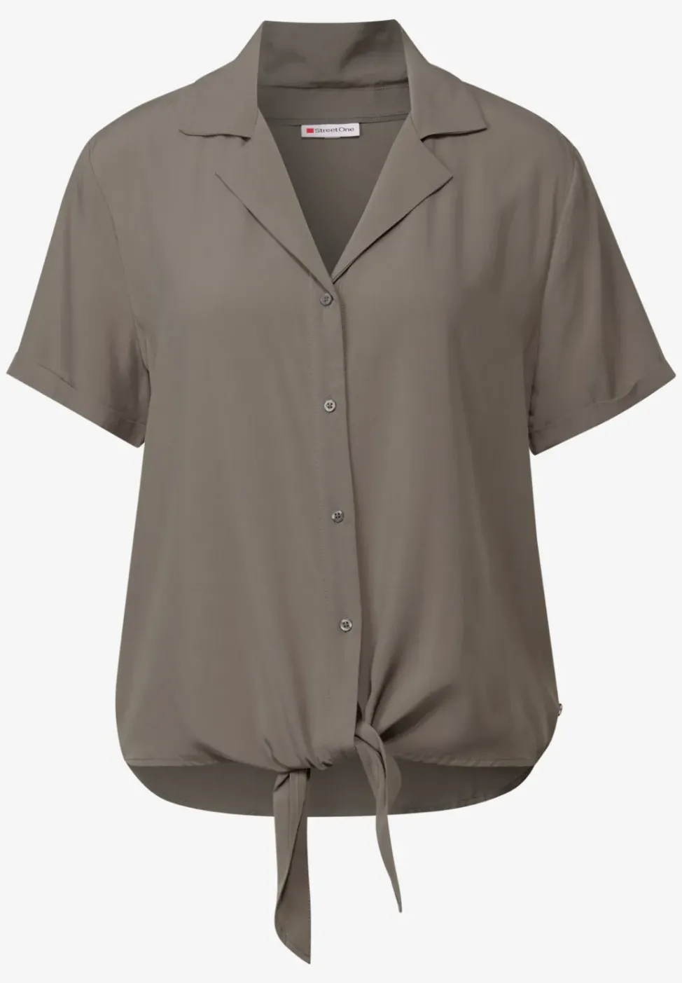 Bluse mit Bowlingkragen