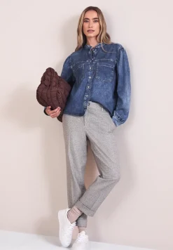 Bluse mit Brusttaschen