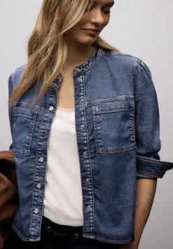 Bluse mit Brusttaschen