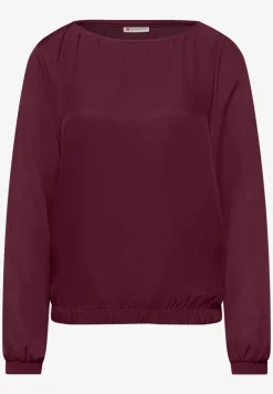 Bluse mit Elastiksaum