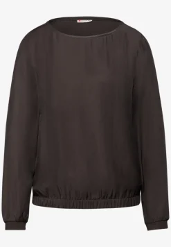 Bluse mit Elastiksaum