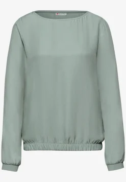Bluse mit Elastiksaum