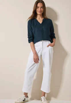 Bluse mit elastischem Saum