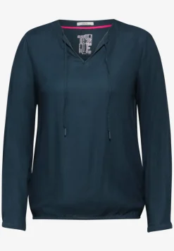 Bluse mit elastischem Saum