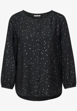 Bluse mit Folienprint