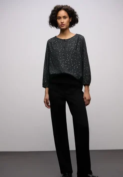 Bluse mit Folienprint