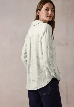 Bluse mit Folienprint