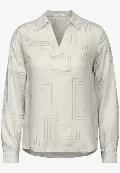 Bluse mit Folienprint