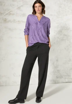 Bluse mit Folienprint