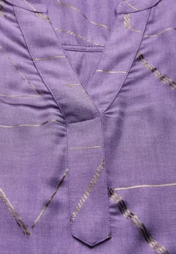 Bluse mit Folienprint