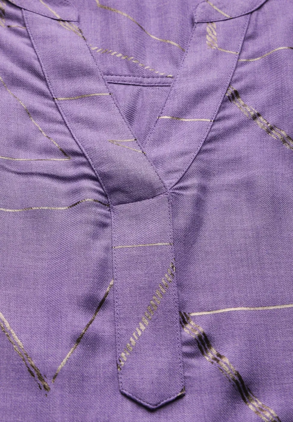 Bluse mit Folienprint