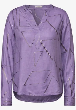 Bluse mit Folienprint