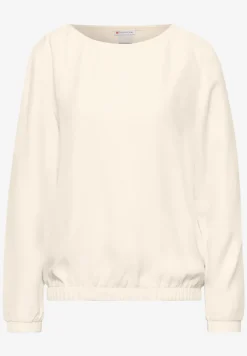 Bluse mit gerafftem Saum
