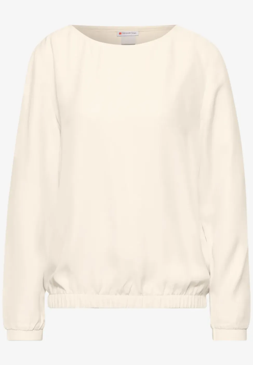 Bluse mit gerafftem Saum
