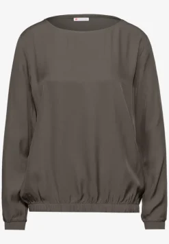 Bluse mit gerafftem Saum