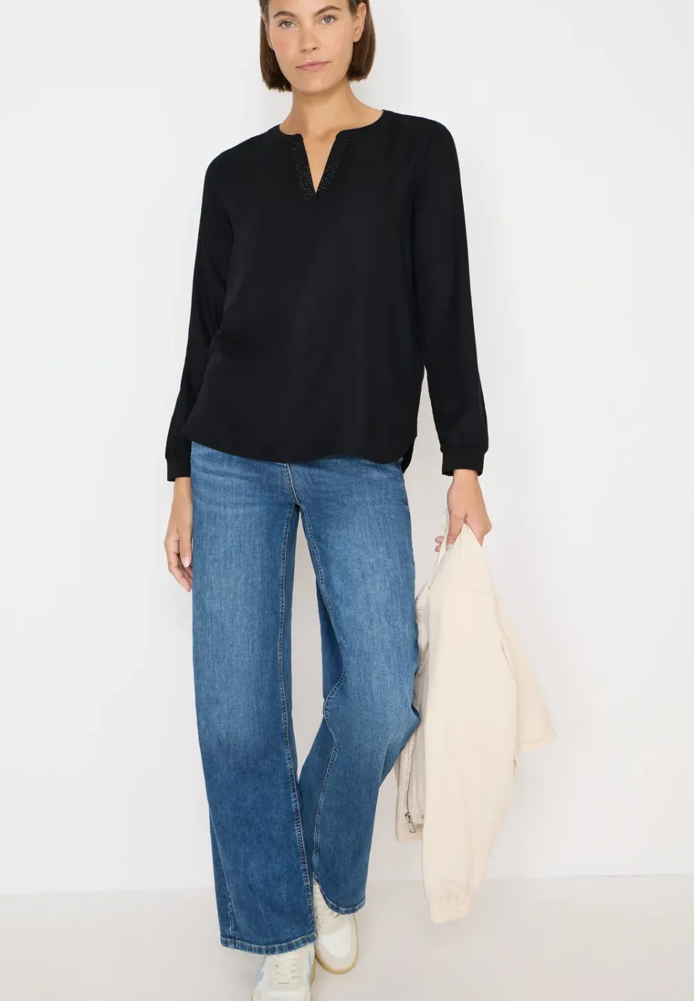 Bluse mit Glitzerdetails
