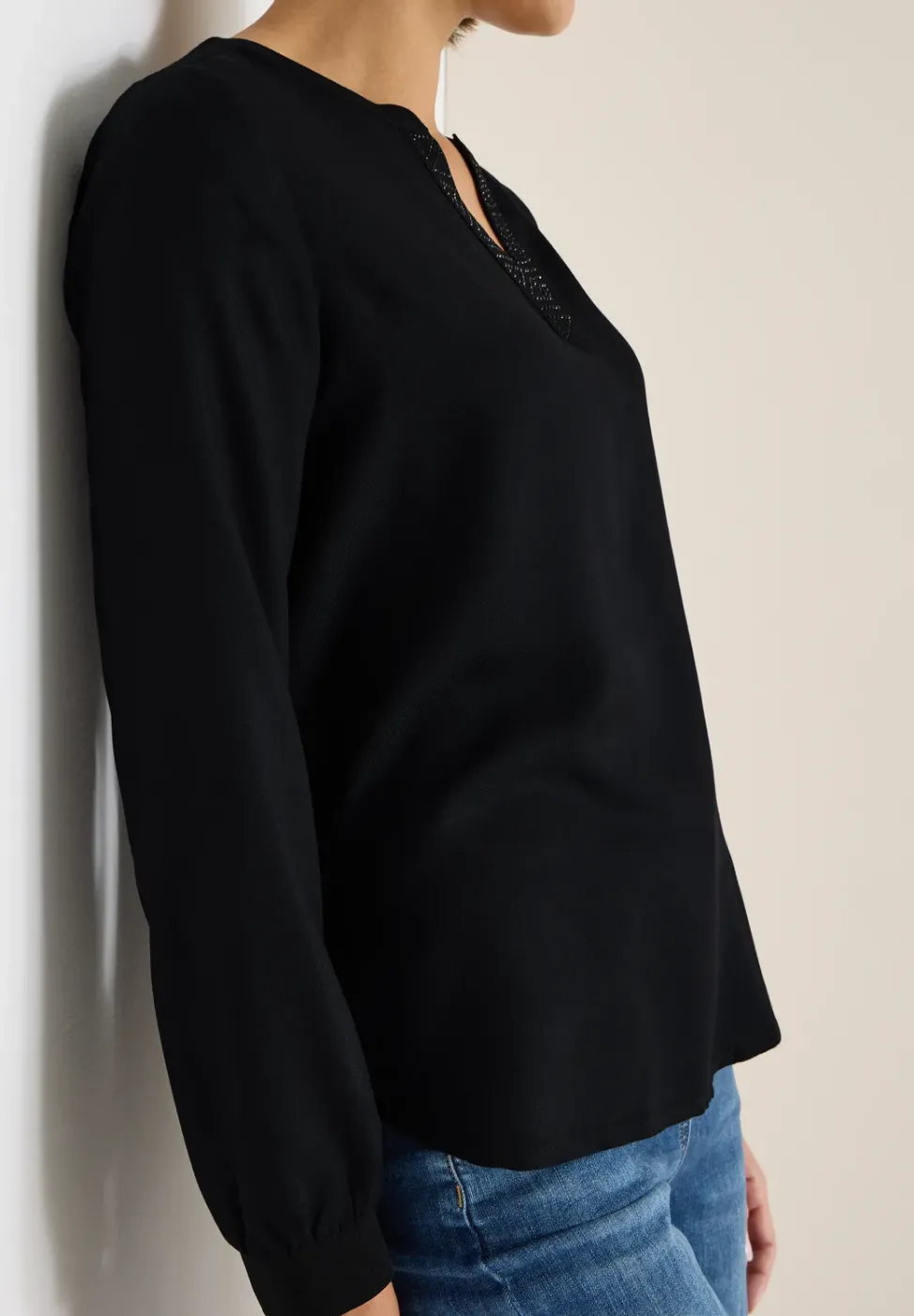 Bluse mit Glitzerdetails