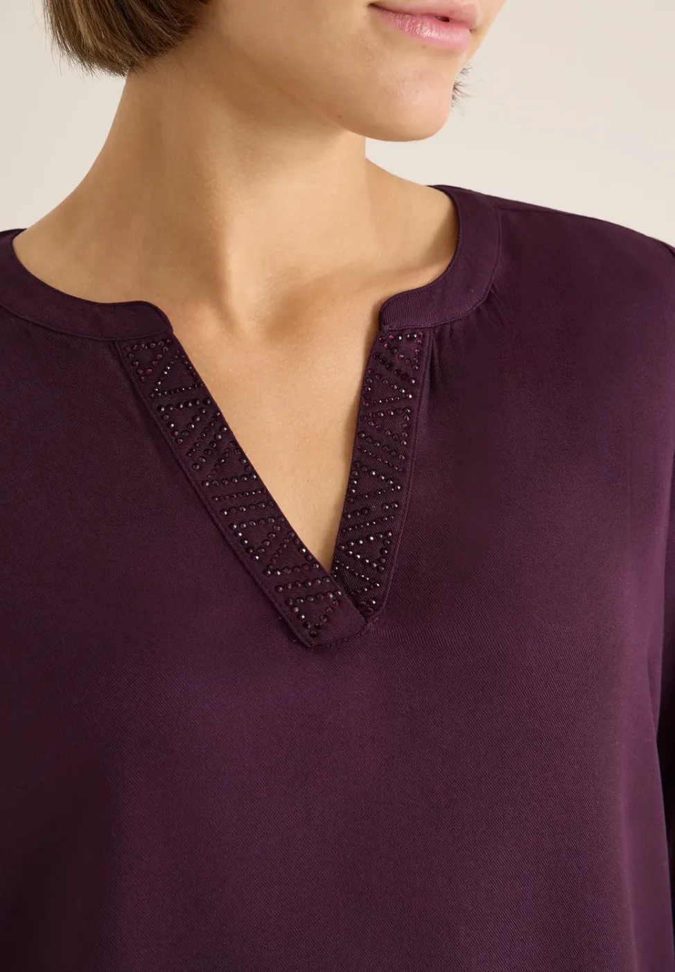 Bluse mit Glitzerdetails