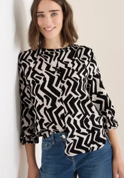 Bluse mit Grafikmuster