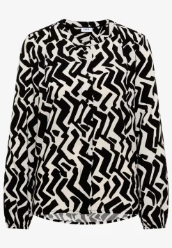 Bluse mit Grafikmuster