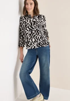 Bluse mit Grafikmuster