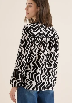 Bluse mit Grafikmuster