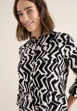 Bluse mit Grafikmuster