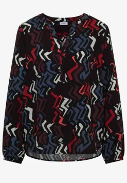 Bluse mit Grafikmuster